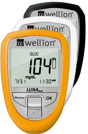 Medidor de glicemia/colesterol Wellion LUNA Trio